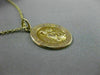 ESTATE 14KT YELLOW GOLD OUR LADY OF MOUNT CARMEL PRAY FOR US PENDANT #25078