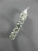 ESTATE 3.5CT DIAMOND 14K WHITE GOLD 3D SHARED PRONG ETERNITY WEDDING RING 21838