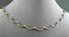 ESTATE .80CT DIAMOND 14KT W&Y GOLD SEMI CIRCLE FLOATING NECKLACE AMAZING #1689