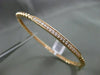 ESTATE .38CT ROUND DIAMOND 14KT ROSE GOLD 3D CLASSIC 3.5mm BANGLE BRACELET