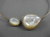 ESTATE 1.10CT DIAMOND 14KT ROSE GOLD MOTHER OF PEARL MULTI SHAPE CHOKER NECKLACE