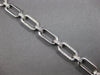 ESTATE WIDE & LONG 1.28CT DIAMOND 14K WHITE GOLD MULTI OVAL LINK TENNIS BRACELET
