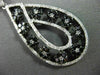 ESTATE 1.92CTW AAA BLACK & WHITE DIAMOND 14KT WHITE GOLD FLORAL DROP PENDANT