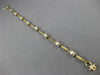 ESTATE 1.04CT ROUND DIAMOND 14K WHITE & YELLOW GOLD TENSION BEZEL BRACELET #1441