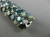 ESTATE MASSIVE 56.94CT WHITE & BLUE DIAMOND 18K WHITE GOLD 3D MULTI ROW BRACELET