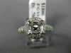 .70CT ROUND DIAMOND 14K WHITE GOLD DOUBLE HALO SEMI MOUNT ENGAGEMENT RING #2605