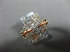 ESTATE .69CT DIAMOND 14KT WHITE & ROSE GOLD 3D MULTI ROW CRISS CROSS FUN RING