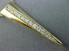 ESTATE .50CT DIAMOND 14K YELLOW GOLD 3D TRILLION TRIANGULAR ANCHOR LOVE NECKLACE