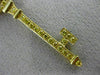 ESTATE LARGE 2.50CT FANCY YELLOW DIAMOND 18K YELLOW GOLD KEY TO MY HEART PENDANT