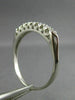 ANTIQUE .16CT DIAMOND PLATINUM CLASSIC 7 STONE WEDDING ANNIVERSARY RING #26216
