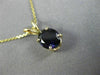 ESTATE 1.35CT AAA PURPLE SAPPHIRE 14KT YELLOW GOLD OVAL FLOATING PENDANT #26239