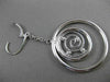 ESTATE LARGE .24CT DIAMOND 14KT WHITE GOLD MULTI CIRCLE ETOILE DROP EARRINGS