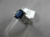ESTATE 1.87CT DIAMOND & AAA SAPPHIRE 18KT WHITE GOLD 3D CLASSIC ENGAGEMENT RING