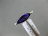 ESTATE .98CT DIAMOND & AAA CUSHION CUT AMETHYST 14KT WHITE GOLD 3D LOVE FUN RING