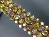 ESTATE LARGE GIA 24.03CT MULTI COLOR FANCY DIAMOND 18K ROSE GOLD TENNIS BRACELET