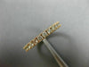 ESTATE .43CT DIAMOND 14KT ROSE GOLD 3D CLASSIC SEMI ETERNITY ANNIVERSARY RING