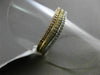 ESTATE WIDE .26CT DIAMOND 14KT WHITE YELLOW ROSE GOLD 3 WAVE STACKABLE LOVE RING