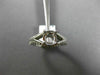ESTATE .45CT DIAMOND 14KT WHITE GOLD V SHAPE CLASSIC SEMI MOUNT ENGAGEMENT RING