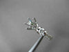 ESTATE WIDE .75CT DIAMOND 14KT WHITE GOLD PAVE SEMI MOUNT ENGAGEMENT RING #14998