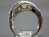 3.70CT DIAMOND & AAA RAINBOW GREEN AMETHYST 14K WHITE GOLD CRISS CROSS LOVE RING