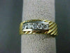 ESTATE LARGE & WIDE .50CT DIAMOND 14KT Y&W GOLD ANNIVERSARY / WEDDING RING #999