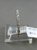 ESTATE .10CT DIAMOND 14KT WHITE GOLD FILIGREE ETERNITY WEDDING ANNIVERSARY RING