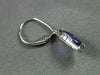 ESTATE 1.31CT DIAMOND & AAA AMETHYST 14KT WHITE GOLD TRAPEZOID HANGING EARRINGS