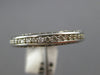 ANTIQUE 1.2CT ROUND DIAMOND 14K WHITE GOLD CLASSIC FILIGREE ETERNITY RING #17735