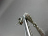 ESTATE LARGE 4.74CT DIAMOND 14KT WHITE GOLD 3D PAVE TEAR DROP HANGING EARRINGS