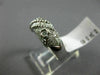 ESTATE .34CT ROUND DIAMOND 18KT WHITE GOLD 3D DOUBLE STAR ROPE LOVE FUN RING