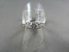ESTATE 1.0CT 14KT WHITE & YELLOW GOLD PAST PRESENT FUTURE MILGRAIN DIAMOND RING