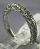 ESTATE .50CT DIAMOND 14KT WHITE GOLD 3D DOUBLE SIDED ETERNITY ANNIVERSARY RING