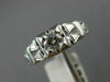 ANTIQUE .35CT DIAMOND 18K WHITE GOLD CLASSIC OPEN FILIGREE ENGAGEMENT RING #9104