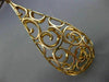 ESTATE EXTRA LARGE 5.34CT PINK DIAMOND 18K ROSE GOLD FILIGREE TEAR DROP EARRINGS