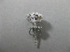 ESTATE LARGE 1.35CT DIAMOND 14K WHITE GOLD FLOWER CLUSTER EARRINGS STUNNING 2862