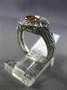 LARGE .92CT DIAMOND & AAA YELLOW SAPPHIRE 14KT WHITE GOLD BEZEL ENGAGEMENT RING