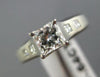 ESTATE JEFF COOPER .90CT DIAMOND PLATINUM LUCIDA ETOILE ENGAGEMENT RING #25522