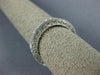 ESTATE 0.25CT DIAMOND 14KT WHITE GOLD FILIGREE MILGRAIN ETERNITY RING #19628