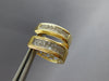 1.50CT DIAMOND 14KT YELLOW GOLD PRINCESS INVISIBLE HUGGIE HOOP HANGING EARRINGS