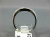 ESTATE .35CT DIAMOND 14K WHITE GOLD 2 ROW FILIGREE WEDDING ANNIVERSARY RING 1209