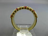 WIDE 2.40CT DIAMOND & AAA RUBY 18KT YELLOW GOLD ZIG ZAG WEDDING ANNIVERSARY RING
