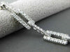 ESTATE WIDE 2.58CT DIAMOND 14KT WHITE GOLD RECTANGULAR CLASSIC TENNIS BRACELET