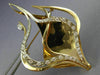 ESTATE SAMMY DAVIS JR 1.40CT DIAMOND 18K WHITE ROSE GOLD FISH PIN BROOCH #20064