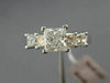 ESTATE 1.31CT PRINCESS DIAMOND 14K WHITE GOLD CLASSIC FIVE STONE ENGAGEMENT RING