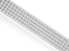 WIDE 6.50CT DIAMOND 14K WHITE GOLD 3D CLASSIC MULTI ROW ETERNITY TENNIS BRACELET