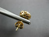 ESTATE .50CT DIAMOND 14K YELLOW GOLD 3D CLASSIC ROUND CLUSTER HALO STUD EARRINGS