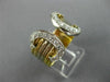 ESTATE CARTIER LARGE .50CT DIAMOND 18KT TWO TONE GOLD 3D MULIT ROW TENSION RING