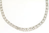 ESTATE 7CT DIAMOND 14KT YELLOW GOLD 3D CLASSIC GRADUATING TENNIS NECKLACE