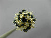 ESTATE WIDE 2.0CT DIAMOND & AAA SAPPHIRE 14KT YELLOW GOLD SWIRL FLOWER LOVE RING