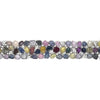 EXTRA LARGE 71.07CT DIAMOND & AAA MULTI COLOR SAPPHIRE 18KT WHITE GOLD BRACELET